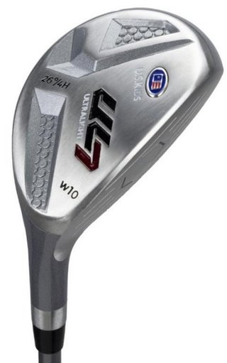U.S. Kids Golf UL7-60 (152cm) W10 5-Club junior golfset + stand bag, zilver/navy/wit
