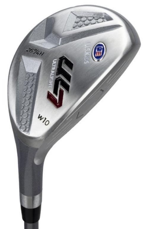 U.S. Kids Golf UL7-60 (152cm) W10 5-Club junior golfset + stand bag, zilver/navy/wit