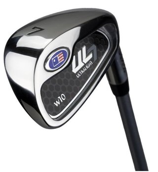 U.S. Kids Golf UL7-60 (152cm) W10 5-Club junior golfset + stand bag, zilver/navy/wit