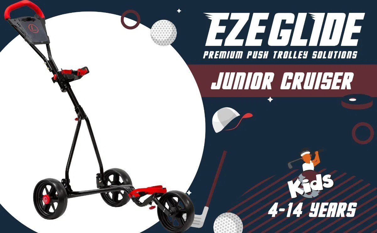Ezeglide Junior Cruiser junior trolley, zwart
