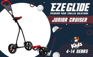 Ezeglide Junior Cruiser junior trolley, zwart