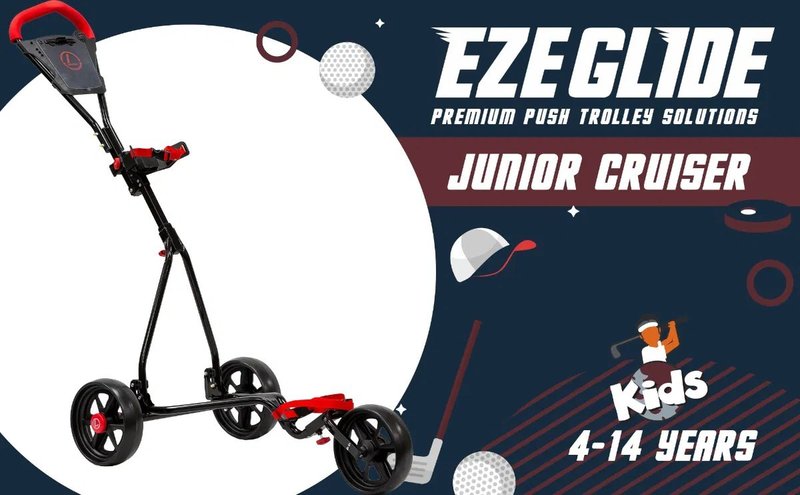 Ezeglide Junior Cruiser junior trolley, zwart