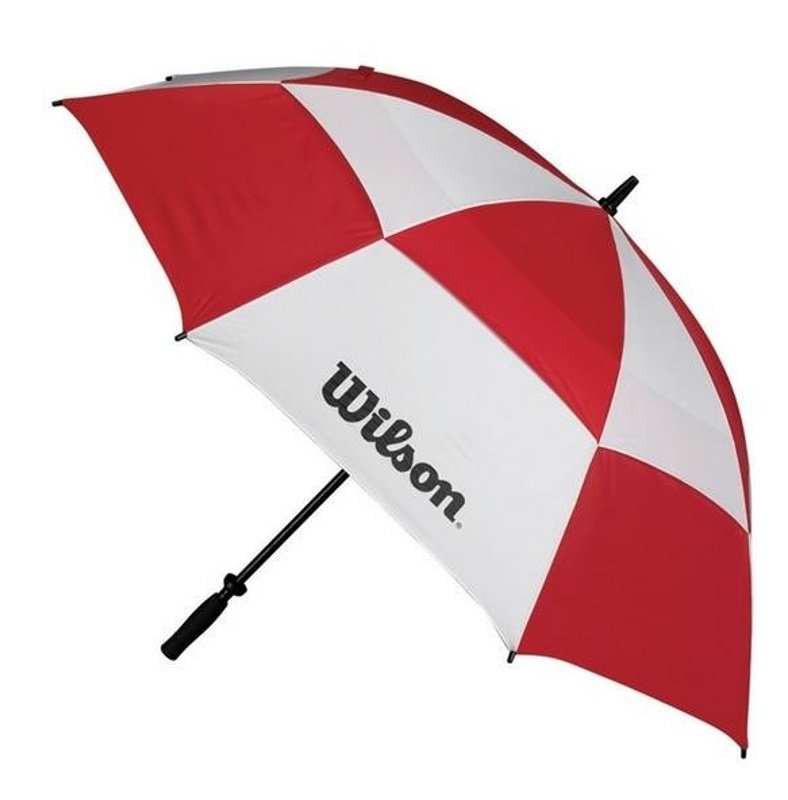 Wilson Double Canopy paraplu 62", rood/wit