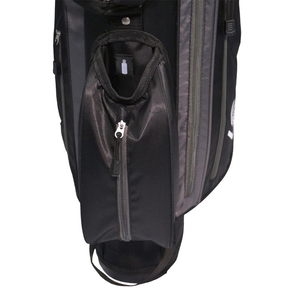 Longridge 6" Weekend stand bag, zwart/zilver