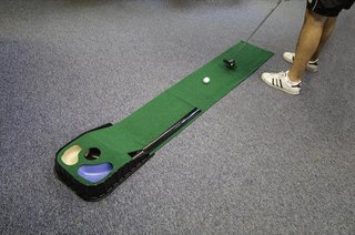Longridge Putt N Hazzard putting mat 35x200cm