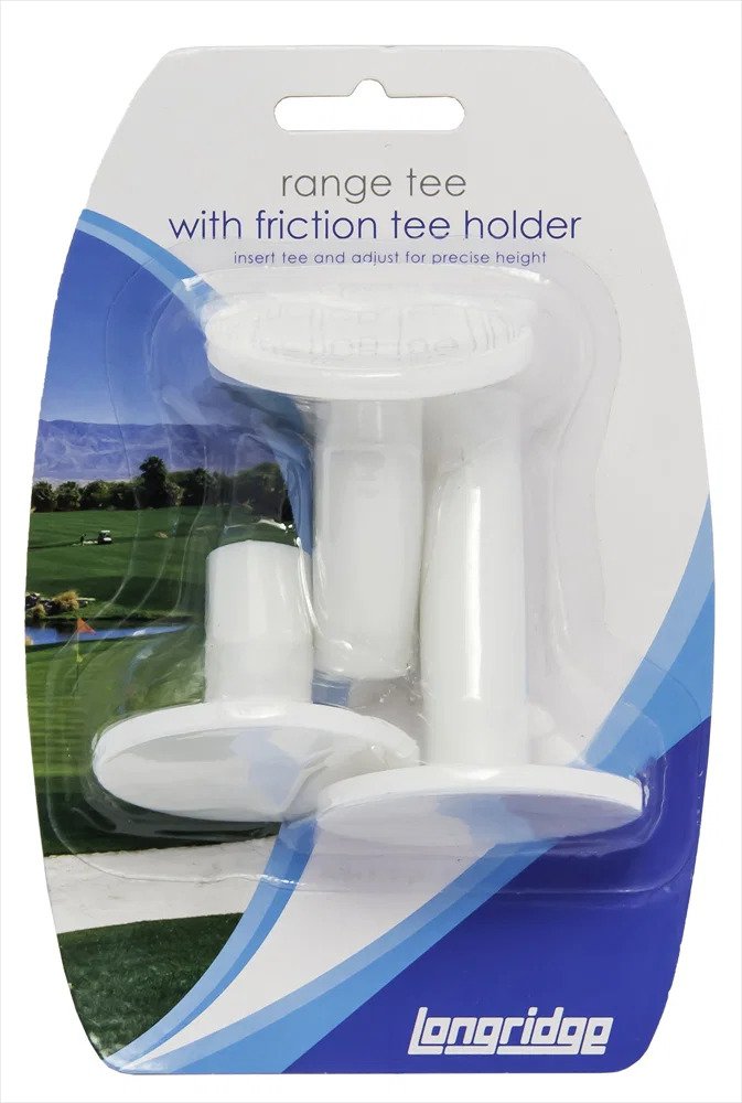 Longridge Rubber Driving Range Tees (3 stuks, S, M, L)
