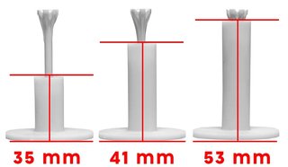 Longridge Rubber Driving Range Tees (3 stuks, S, M, L)