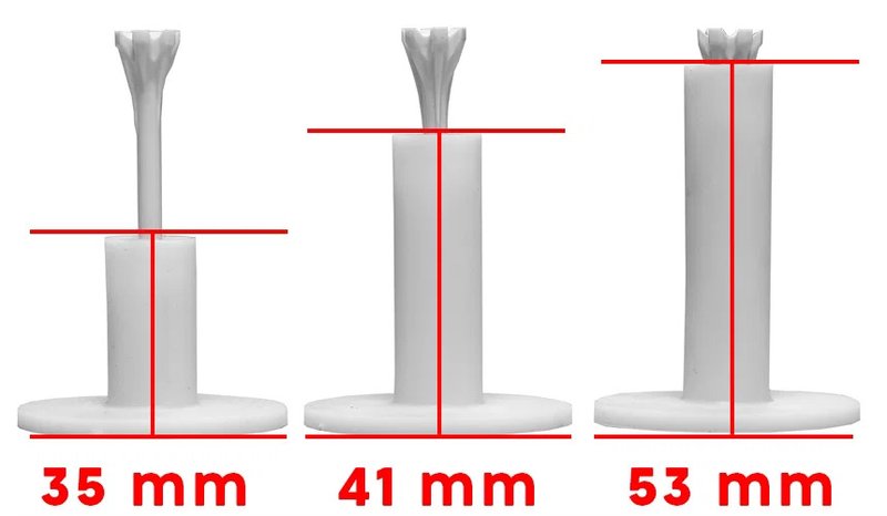 Longridge Rubber Driving Range Tees (3 stuks, S, M, L)