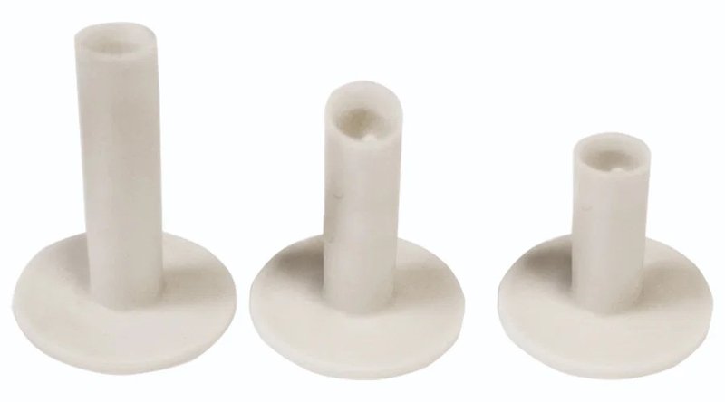 Longridge Rubber Driving Range Tees (3 stuks, S, M, L)
