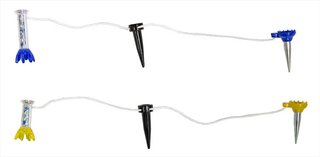 Longridge Magnetic Tees 75mm golfpinnen, 2 stuks