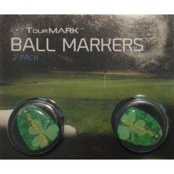 Loudmouth Lucky Jumbo Ball Marker (2pack), zwart