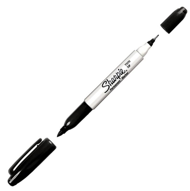 Ostatní Sharpie Twin Tip Permanent Marker zwart