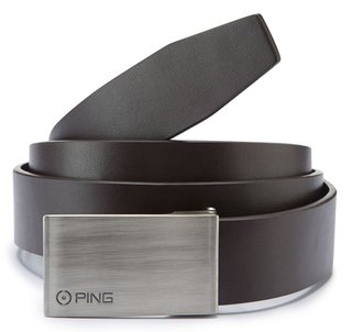 PING Hughes Leather heren golfgordel, bruin