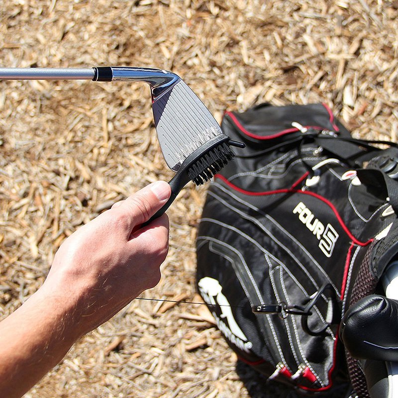 PGA Tour Club Brush and Groove Cleaner, zwart