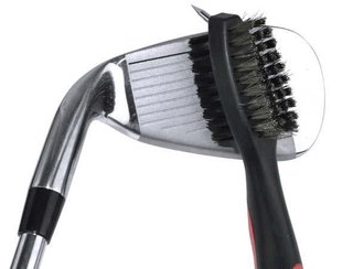 PGA Tour Club Brush and Groove Cleaner, zwart