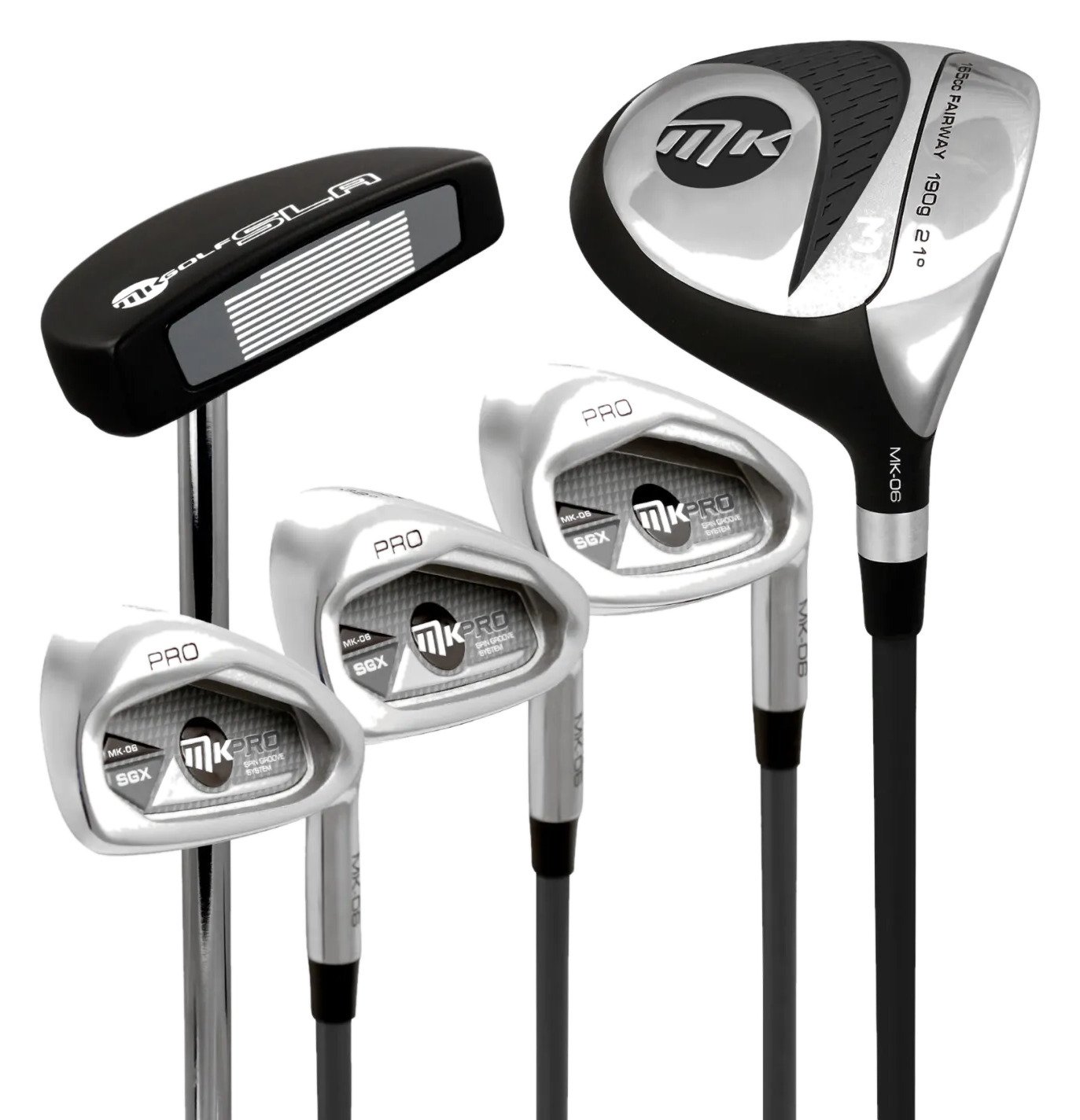 MKids Pro Junior Golf Half Set 65" (165cm) junior golfset, grafiet
