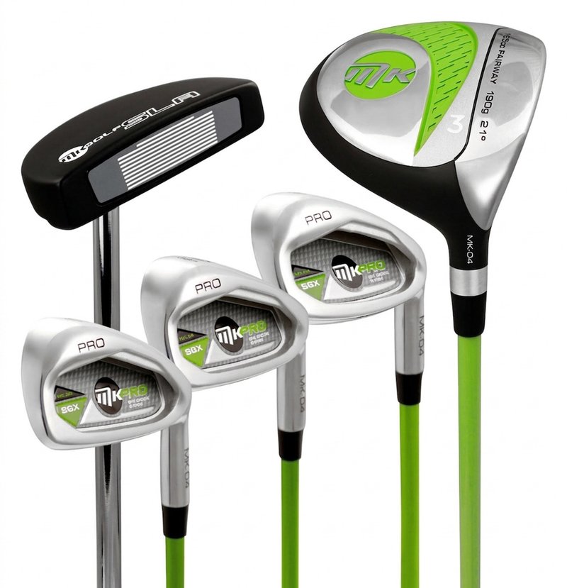 MKids Lite Junior golfset, grafit, +stand bag, groen