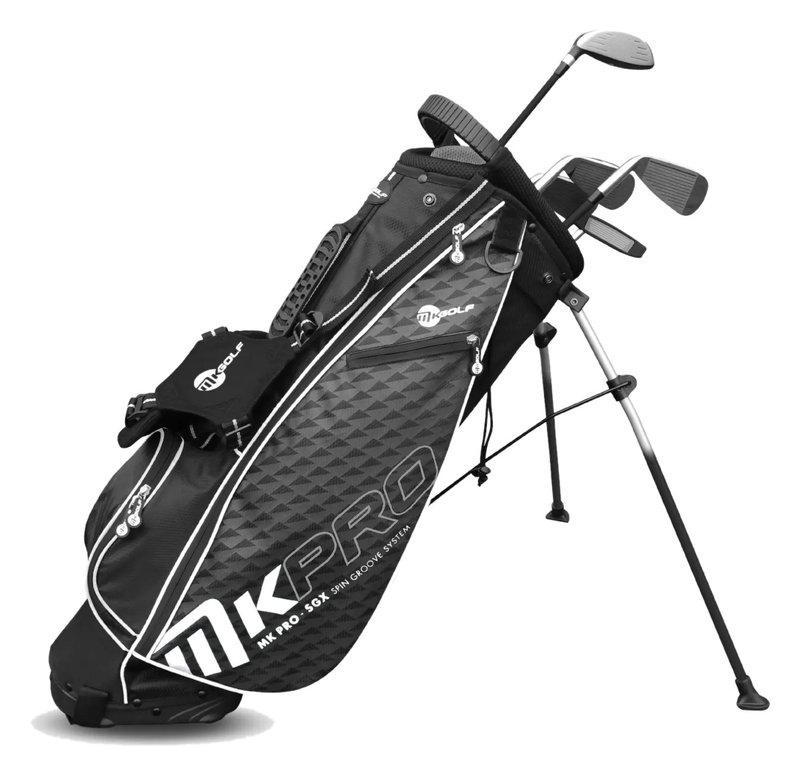 MKids Pro Junior Golf Half Set 65" (165cm/12-14Y) junior golfset, grafiet, stand bag, grijs