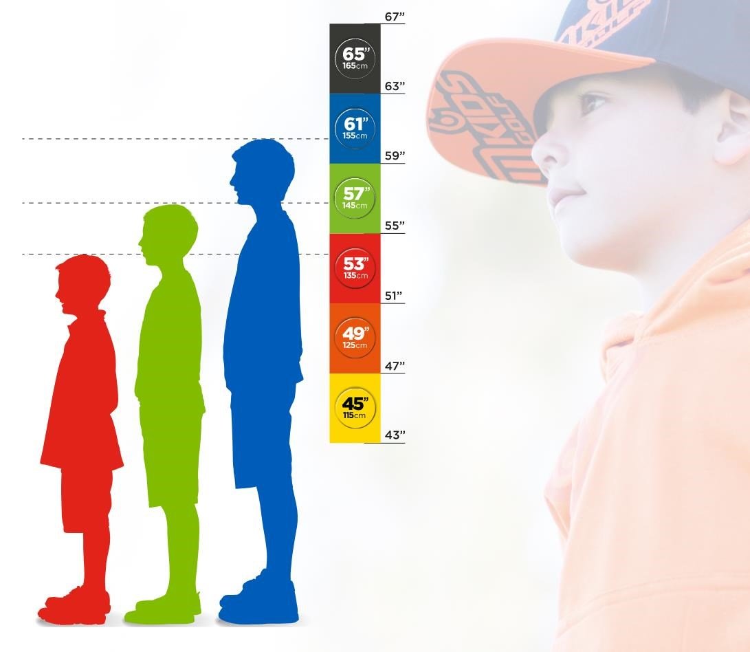 MKids Lite Junior golfset, grafiet, + standtas, oranje