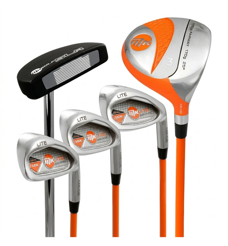 MKids Lite Junior golfset, grafiet, + standtas, oranje