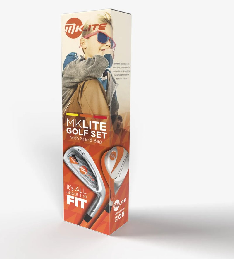 MKids Lite Junior golfset, grafiet, + standtas, oranje