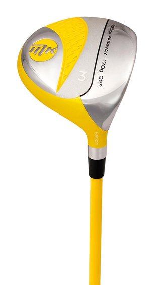 MKids Lite Junior golfset, grafiet, + standtas, geel
