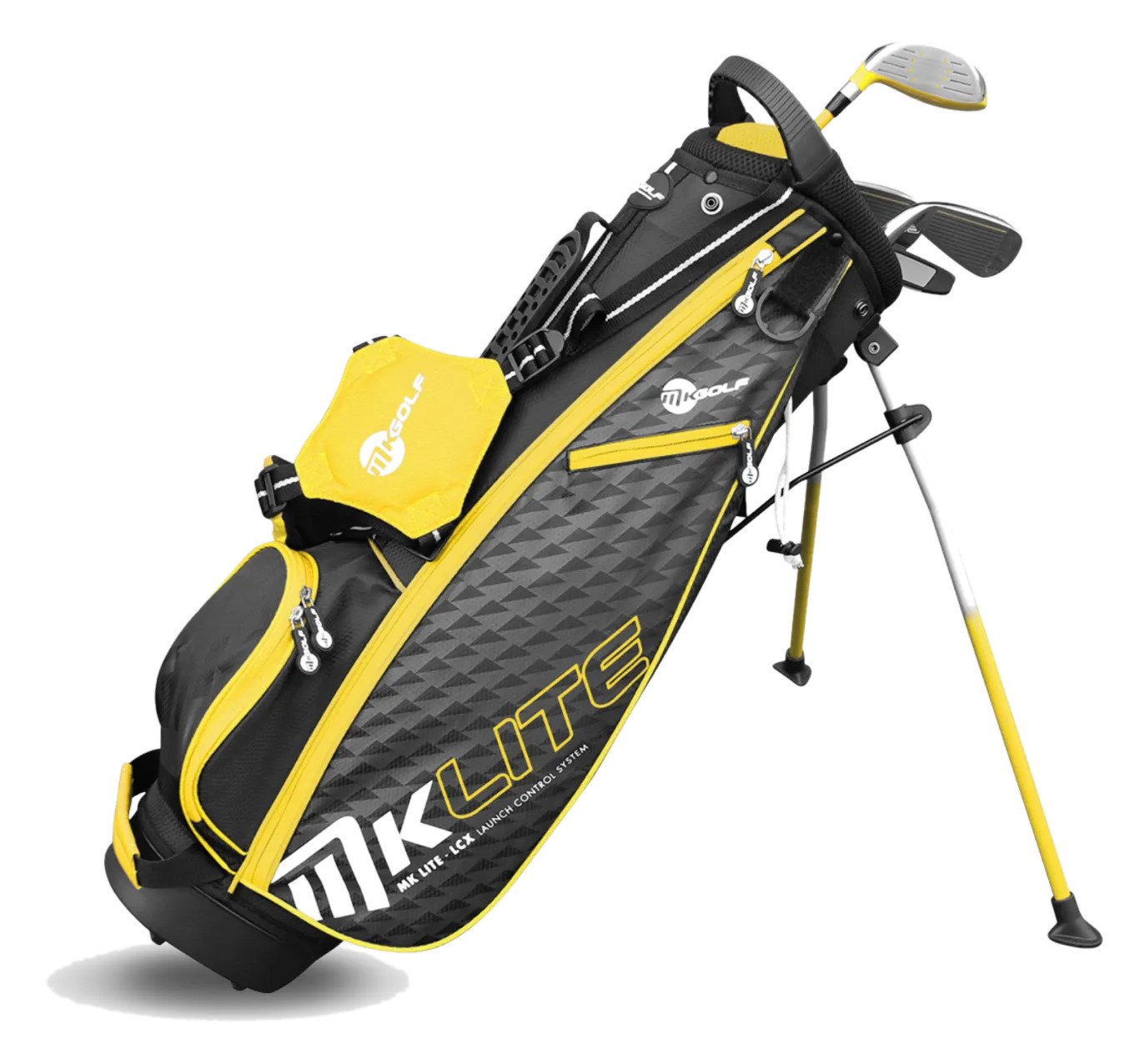 MKids Lite Junior golfset, grafiet, + standtas, geel