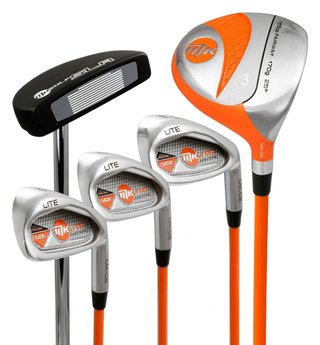 MKids Lite Junior golfset, grafiet, + standtas, oranje
