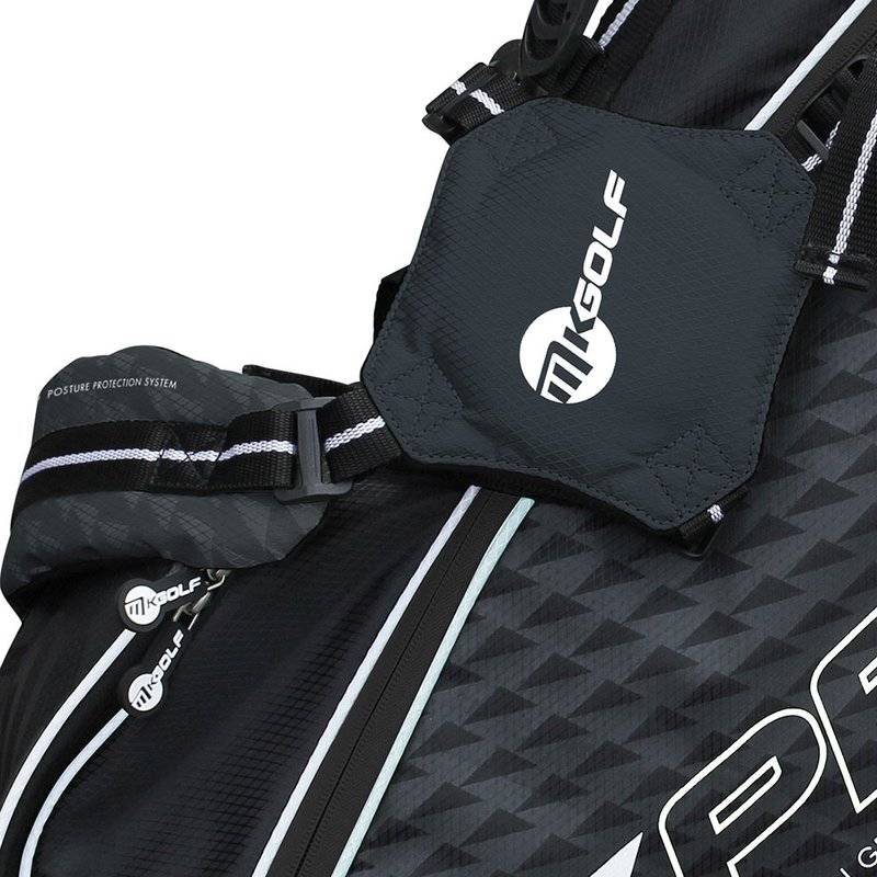 MKids Pro Junior Black 65" (165cm/12-14Y) junior stand bag, zwart