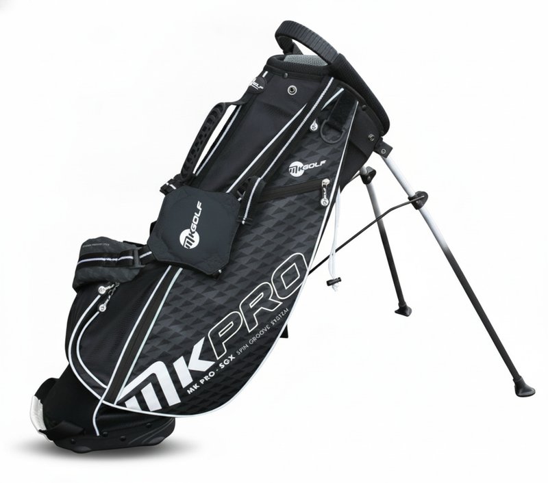 MKids Pro Junior Black 65" (165cm/12-14Y) junior stand bag, zwart