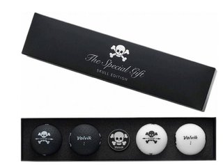 Volvik VIVID SKULL Edition golfballen, mix van kleuren