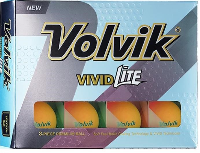 Volvik VIVID Lite golfballen, oranje