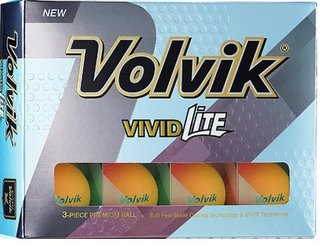 Volvik VIVID Lite golfballen, oranje