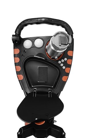 Ezeglide Compact+ handwagen, charcoal/rood