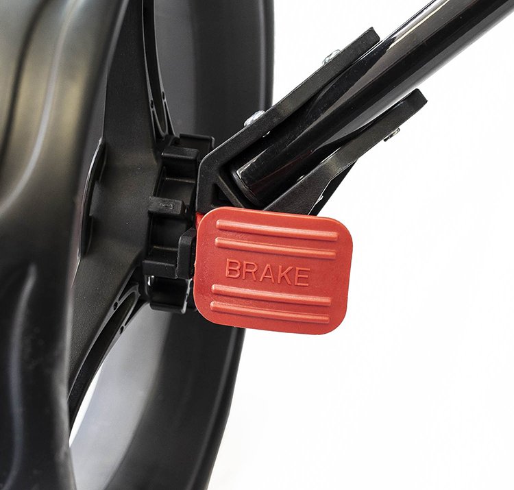 Ezeglide Compact+ handwagen, charcoal/rood