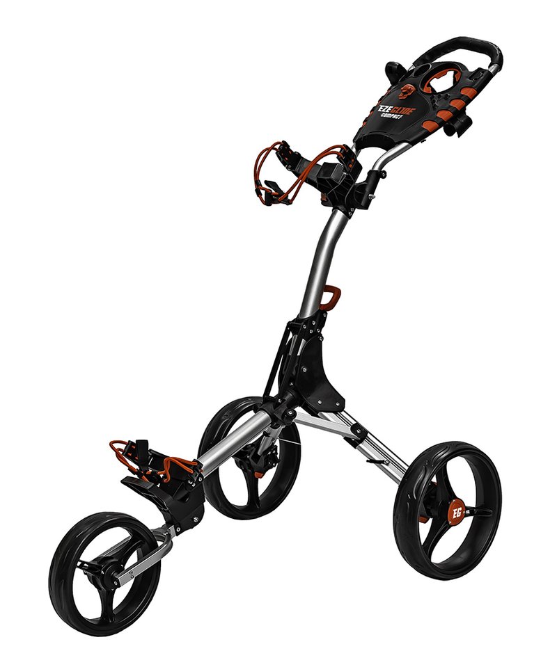 Ezeglide Compact+ handwagen, charcoal/rood