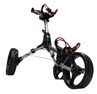 Ezeglide Compact+ handwagen, charcoal/rood