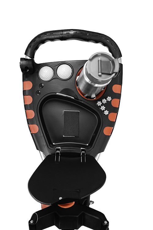 Ezeglide Compact+ handwagen, charcoal/rood