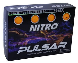 Nitro Pulsar golfballen (12 stuks), oranje