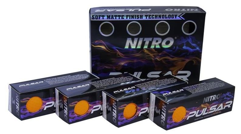 Nitro Pulsar golfballen (12 stuks), oranje