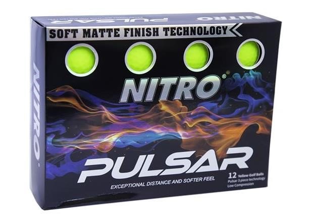 Nitro Pulsar golfballen (12 stuks), lime