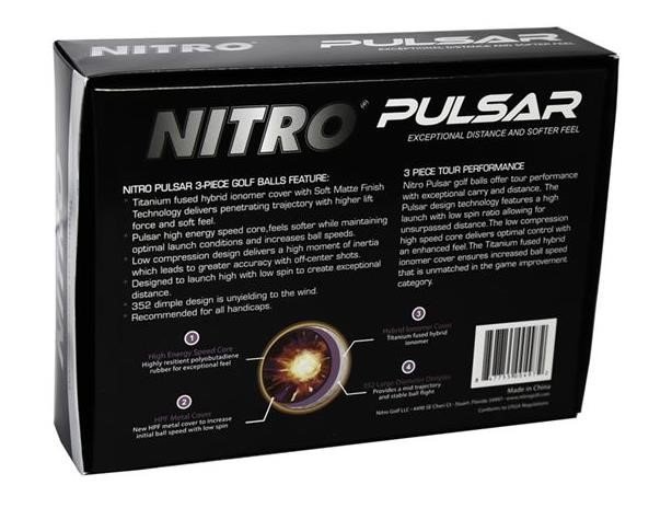 Nitro Pulsar golfballen (12 stuks), lime