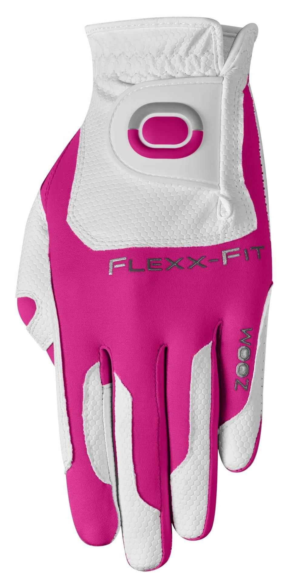 Zoom Zoom Weather junior golfhandschoen, wit/fuchsia