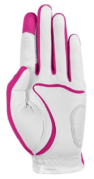 Zoom Zoom Weather junior golfhandschoen, wit/fuchsia