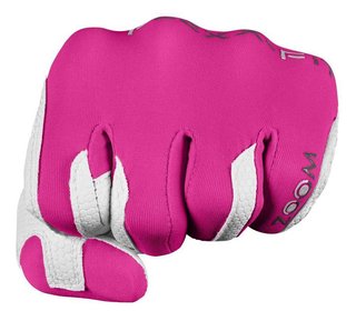 Zoom Zoom Weather junior golfhandschoen, wit/fuchsia