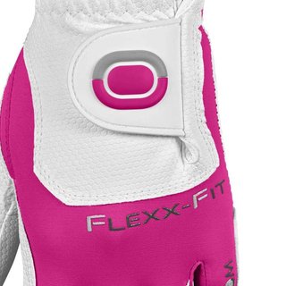 Zoom Zoom Weather junior golfhandschoen, wit/fuchsia