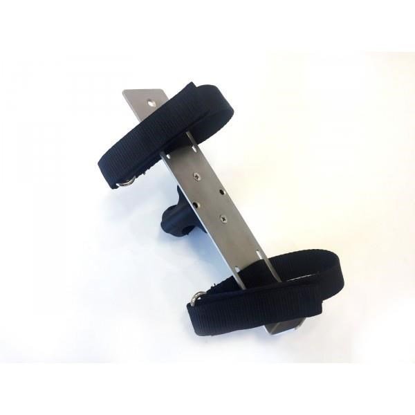Davies Caddy battery holder, brush silver trolleyzubehör