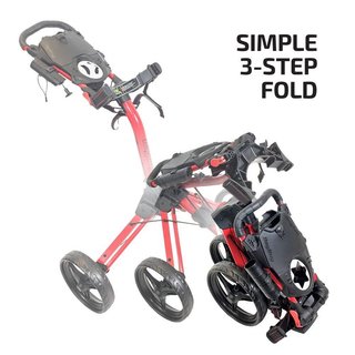 Bag Boy Compact C3 handtrolley, zilver/zwart