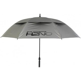 Sun Mountain H2NO UV 30SPF Dual Canopy automatische paraplu, poederzilver