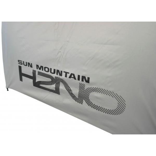Sun Mountain H2NO UV 30SPF Dual Canopy automatische paraplu, poederzilver